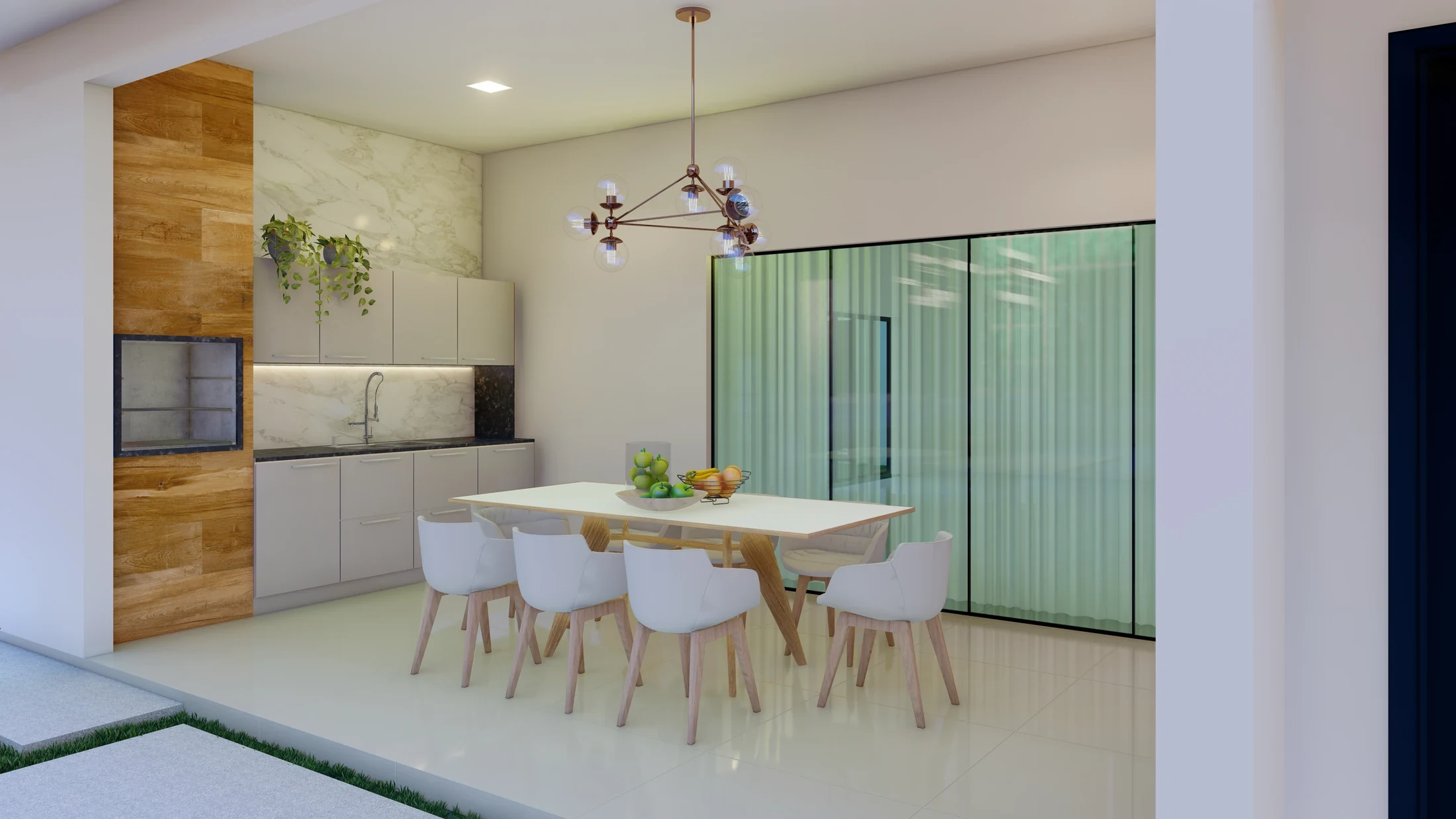 Área de convivência da Casa Ária