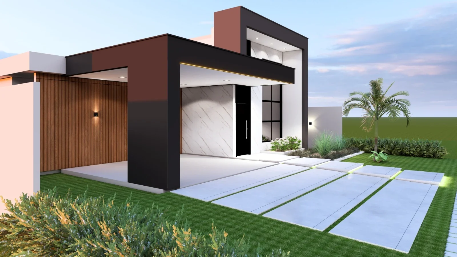 Perspectiva externa da Casa Áurea
